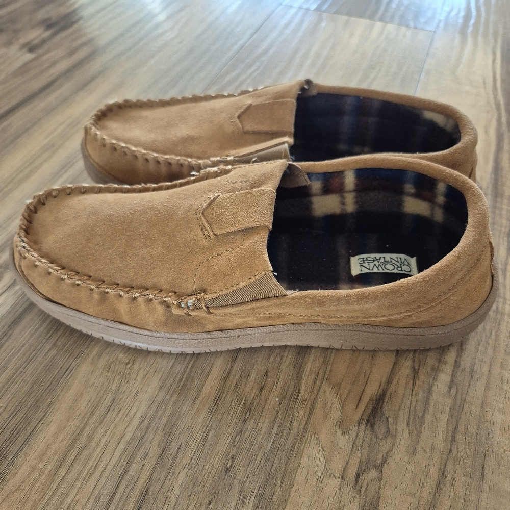 Crown Vintage Mens Slippers Size 8